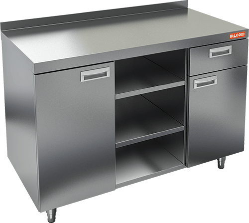 Стол для кофемашин с бортом HICOLD НБМКМ-12/7Б