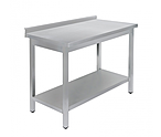 Стол универсальный LUXSTAHL СПУ-14/7 со сплошной полкой нерж., мко132