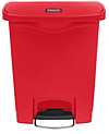 Контейнер с фронтальной педалью <b>Step-on </b>RUBBERMAID Slim Jim 30 л красный, 1883564