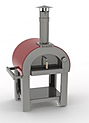<b>Печь для пиццы</b> дровяная VESTA 2 пиццы цвет купола черный