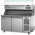 Стол холодильный для пиццы COLDLINE TZ13/1M + витрина-надстройка холодильная VP14/6N, T40203000261+V41141010001