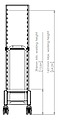 Тележка с направляющими под листы 600х400 FRI-JADO для пароконвектомата GO 1.20