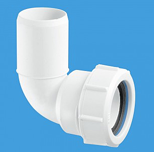 Отвод MCALPINE 40C-WH на 90 градусов