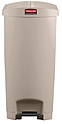 Контейнер с торцевой педалью <b>Step-on </b>RUBBERMAID Slim Jim 90 л бежевый, 1883553