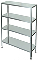 Стеллаж с 4-я сплошными полками МХМ С-4-0,3/0,95/1,8, 4.412.017-318