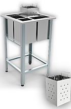 Ванна моечная КОБОР ВМЯБ/1-53/53