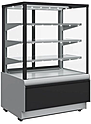 Витрина кондитерская холодильная ПОЛЮС KC70 VV 1,3-1 STANDARD 9006-9005 (ВХСв-1,3д Carboma Cube Люкс ТЕХНО), 1801969p