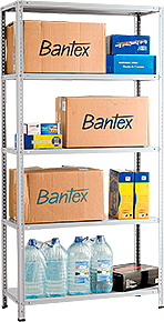 Стеллаж металлический ПРАКТИК MS Strong 1200x600x2200, 4 полки + 2 доп. полки + укрепления