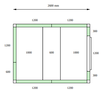 Камера морозильная POLAIR КХН - 8.81 (2000 X 2600 X 2240)