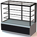 Витрина кондитерская холодильная ПОЛЮС ВХСв-0,9д Carboma Cube ТЕХНО RAL9005