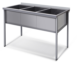 Ванна моечная разборная на крашеном профиле серия СУПЕР ЭКОНОМ АЛТЭК ВМКРЭ3 15/7-Р(430)