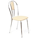 Стул для столовых Венус М бежевый, искусственная кожа/хром