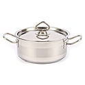Кастрюля с крышкой KITCHEN MUSE нержавеющая с тройным дном 180*80мм, 2 л, SD11808