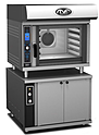Печь конвекционная электрическая MONDIAL FORNI AIR 10 P/E + DOMINO 2T 6040 на расстоечном шкафу на колёсах