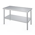 Стол разделочный со сплошной полкой ATESY СР-П-1400.600-02 (СП-2/1400/600) без борта