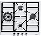 Панель варочная газовая  SMEG HOME SR764BS, 60 см, белый, фурнитура состаренное серебро
