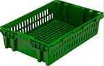 Ящик хлебный евролоток ТАРА.РУ 600x400x152 зеленый, 403