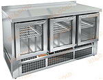 Стол холодильный со стеклянными дверьми HICOLD GNEG 111 HT О