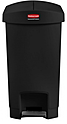 Контейнер с торцевой педалью <b>Step-on </b>RUBBERMAID Slim Jim 30 л черный, 1883610