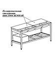 Стол для обвалки АЛТЭК С 17,6/7/8,5 с бункерами