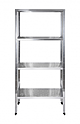 Стеллаж кухонный перфорированные полки LUXSTAHL СРП-1800*1000*400, мко485