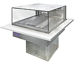 Витрина горизонтальная встраиваемая кондитерская холодильная ФИНИСТ Glassier SLIDE GSD-11/65/3