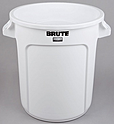 Контейнер круглый RUBBERMAID BRUTE 37.9 литров, белый, FG261000WHT