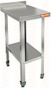Стол производственный пристенный с бортом и полкой HICOLD НСО-4/7БП ЭЦ