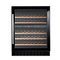 Шкаф винный встраиваемый KUPPERSBUSCH FWKU 1800.0 S1, черное стекло, Stainless Steel