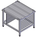 Подставка VORTMAX 880х770х695 для печей XB/XBC/XEBC с направляющими