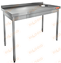 Стол производственный пристенный с бортом для сбора отходов HICOLD НДСО-11/7БП