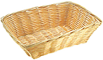 Корзина плетеная для хлеба полиротанг APS H=70,L=215,B=155мм св. дерево, 30283