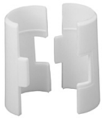 Муфта пластиковая для стеллажей METRO EUR белая, 9985W