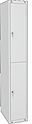 Шкаф гардеробный МЕТАЛСИТИ ШМ-12 (ШР-12), разобранный, цвет дверей серый (RAL7035)