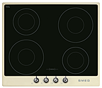 Панель варочная индукционная SMEG HOME SI964PM,  60 см, кремовая, фурнитура Victoria