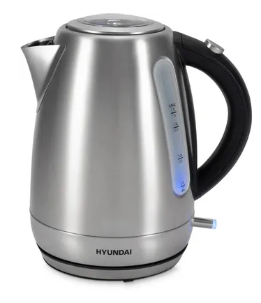 Чайник электрический Hyundai HYK-S9409, 2200Вт, серебристый матовый и черный