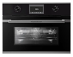 Шкаф духовой с микроволнами KUPPERSBUSCH CBM 6330.0 S9, черное стекло, Shade of Grey