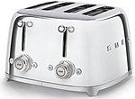 Тостер на 4 ломтика SMEG HOME TSF03SSEU хром