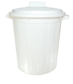 Бак для медицинских отходов СЗПИ класса А белое 12 л (10 штук в упаковке)