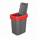 Контейнер для мусора RESTOLA Smart Bin, 25л, красный, 434214704