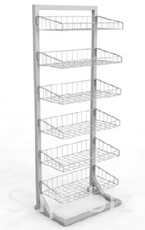 Стеллаж для спортинвентаря 630/450/1900