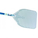 Лопата для пиццы прямоугольная GIMETAL перфорир. 50*50 см. l=150 см. алюм. Azzurra /1/