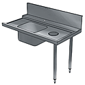 Стол предварительной мойки с ванной 500х400 мм и отверстием для отходов ELECTROLUX BHHPTBH14L, 865311