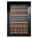 Шкаф винный встраиваемый KUPPERSBUSCH FWK 2800.0 S2, черное стекло, Black Chrome