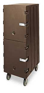 Тележка с 2 отделениями для пищевых лотков CAMBRO CAMCART 1826DBCSP с устройством безопасности