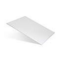 Доска разделочная 350х260х8 мм белая пластик, мки167