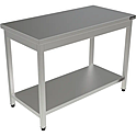 Стол производственный КОБОР СП-60/70 (высота 850, без борта, полка)