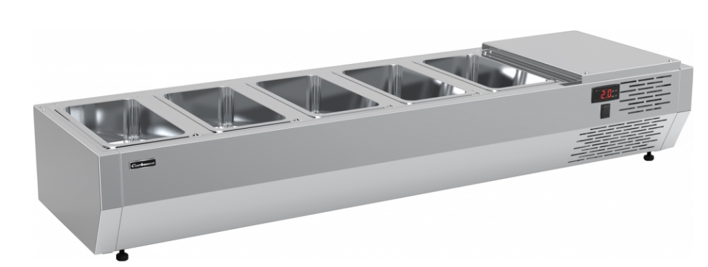 <b>Витрина холодильная</b> ПОЛЮС Carboma IDO A40 SM 1,4 (5 GN1/3) П0000020459