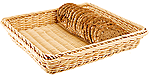 Корзина плетеная для хлеба полипроп. APS H=85,L=330,B=277мм, св. дерево, 40222