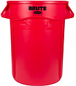 Контейнер круглый RUBBERMAID BRUTE 121 л красный, FG263200RED